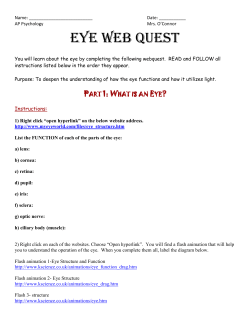 eye web quest - KCSD Connect