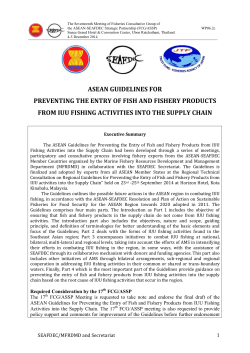 asean guidelines for preventing the entry of fish and fishery products
