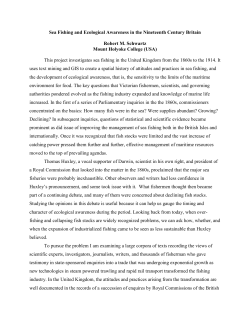 Sea Fishing and Ecological Awareness in the Nineteenth Century