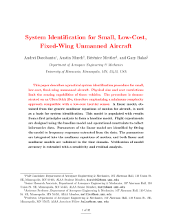 System Identification for Small, Low-Cost, Fixed