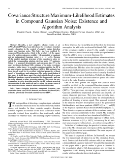 Covariance Structure Maximum-Likelihood Estimates in Compound