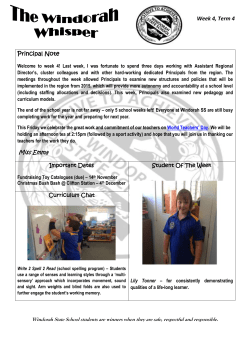 Newsletter Week 4, Term 4