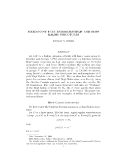 Fixed-point free endomorphisms and Hopf Galois structures