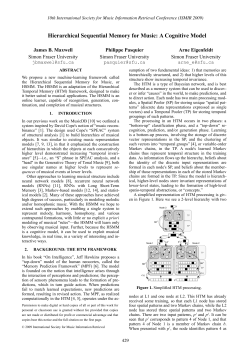 Hierarchical Sequential Memory for Music: A Cognitive Model