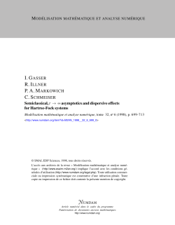 Semiclassical, t asymptotics and dispersive effects for