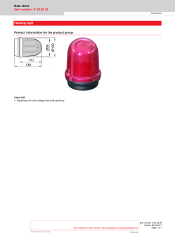 Data sheet Item number: 0178.62.08 Flashing light Product