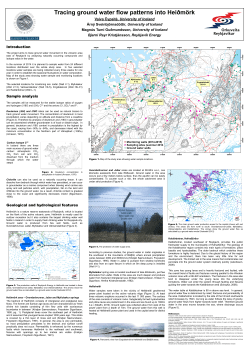 Tracing ground water flow patterns into Hei&eth;m&ouml;rk