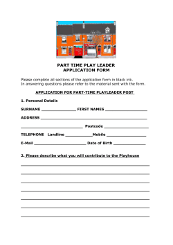 Document - Belgrave Playhouse