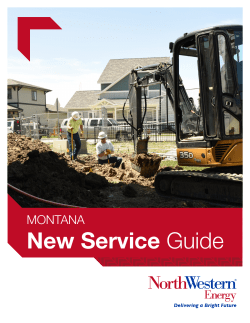 New Service Guide - Northwestern Energy