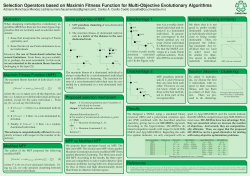 Selection Operators based on Maximin Fitness Function for Multi