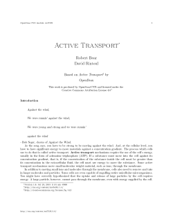 Active Transport