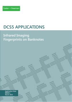 DCS 5: IR Imaging of Fingerprints on Banknotes