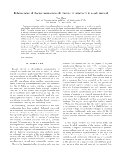 Enhancement of charged macromolecule capture by nanopores in a