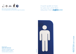 How to Carry Out Urinal Flow Reduction