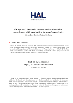 On optimal heuristic randomized semidecision procedures