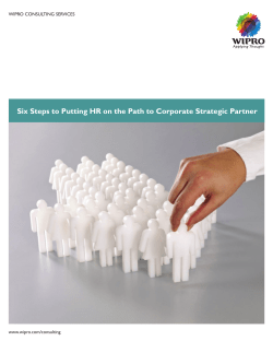 Six Steps to Putting HR on the Path to Corporate Strategic