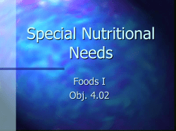 4.02 Nutrition Through the Lifecycle