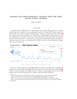 Insights into high frequency trading from the Virtu initial public offering