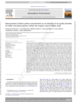 Measurement of black carbon concentration as an indicator of air