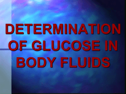 determination of blood glucose in body fluids