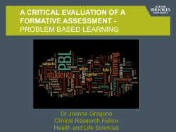 FSLT in HE J Grogono presentation