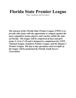 Florida State Premier League - Florida Youth Soccer Association