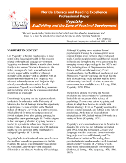 FLaRE Professional Paper: Vygotsky