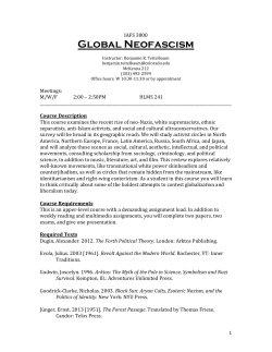 IAFS 3000 - University of Colorado Boulder