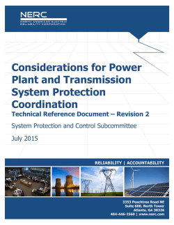 Considerations for Power Plant and Transmission System