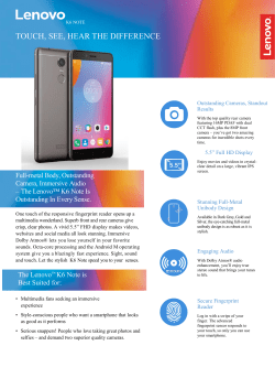 TOUCH, SEE, HEAR THE DIFFERENCE