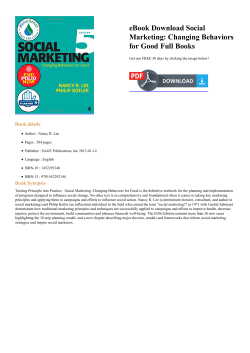 eBook Social Marketing: Changing
