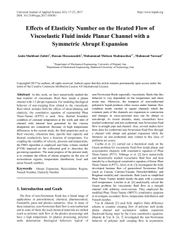 Effects of Elasticity Number on the Heated Flow of Viscoelastic Fluid