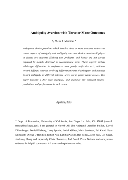 Ambiguity Aversion with Three or More Outcomes