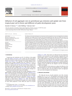 Influence of soil aggregate size on greenhouse gas emission and