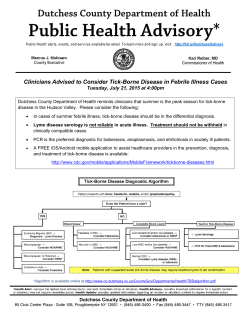 Clinicians Advised to Consider Tick-Borne Disease in Febrile Illness
