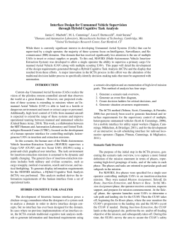 Interface Design for Unmanned Vehicle Supervision through Hybrid