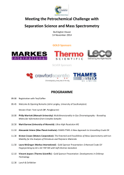 Programme - Royal Society of Chemistry