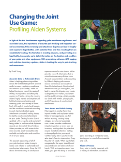 Changing the Joint Use Game: Profiling Alden Systems