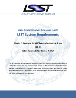 LSST System Requirements