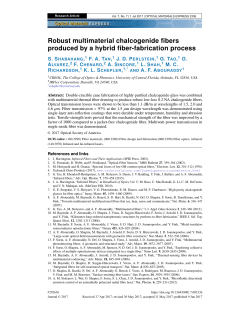 Robust multimaterial chalcogenide fibers produced by a hybrid fiber