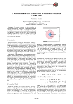 A Numerical Study on Electroporation by Amplitude