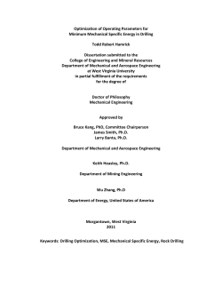 Optimization of Operating Parameters for Minimum