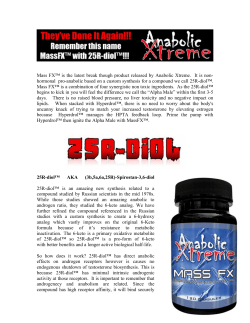 Mass FX&trade; is the latest break though product released by Anabolic