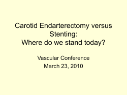 Carotid stenting