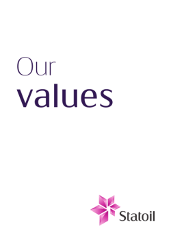 Statoil-Our values booklet