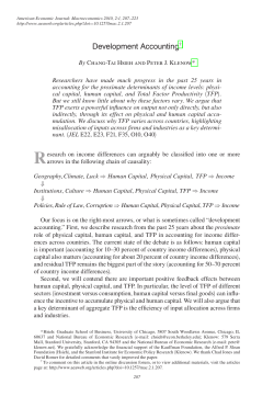 Development Accounting