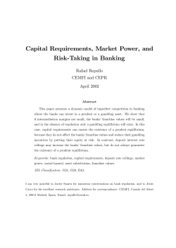 Capital Requirements, Market Power, and Risk