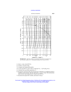 2. Assume a viscosity value. 3. Compute the Sommerfeld number. 4