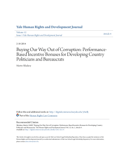 Buying Our Way Out of Corruption: Performance