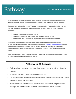 Pathway in 30 Seconds - BYU